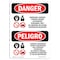 Signmission Safety Sign, OSHA Danger, 24" Height, Inorganic Arsenic Cancer Hazard Bilingual Spanish OS-DS-D-1824-VS-1376 - alternate 1